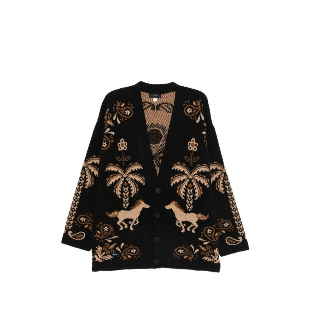 Alanui Black Sweaters & Knitwear - Cardigans Men